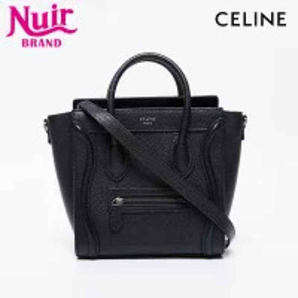 Celine Luggage Leather Handbag Black - Picture 1 of 13